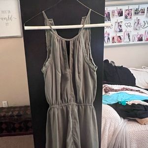 Army green mini dress